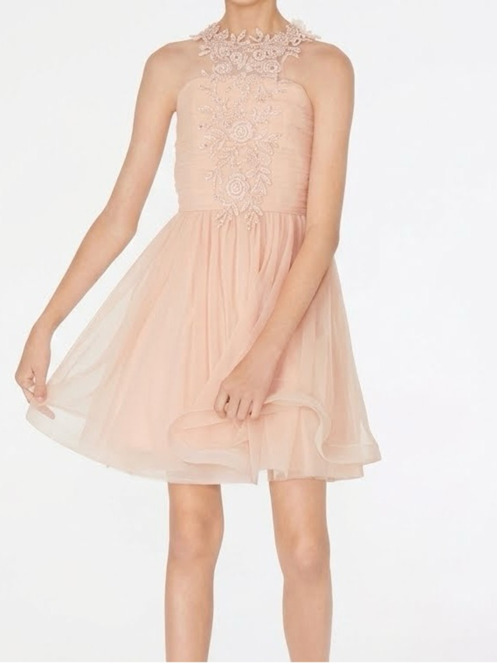 My Michelle Blush Pink Floral Kids Dress
